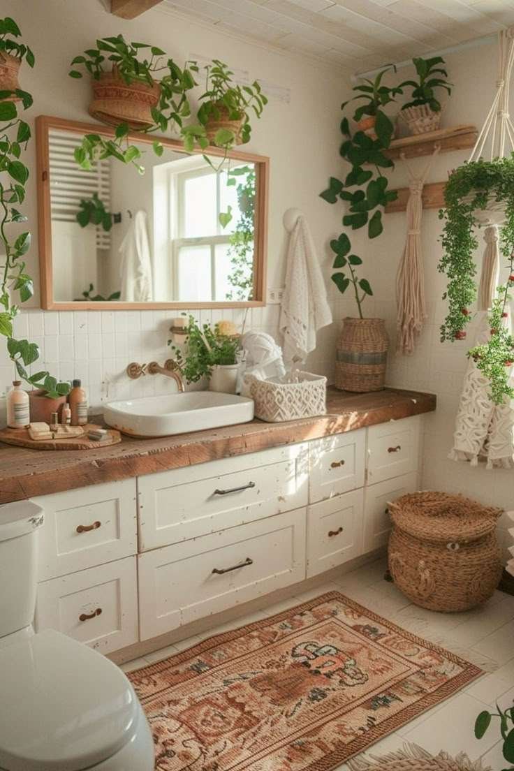 Cây xanh là một phần không thể thiếu – Phong Cách Nội Thất Bohemian (Boho)